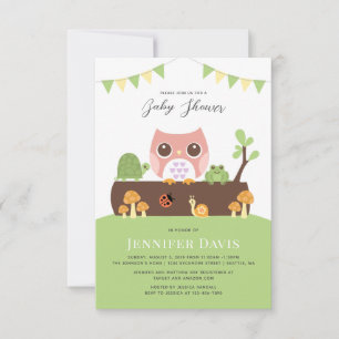 Owl Baby Shower Invitation