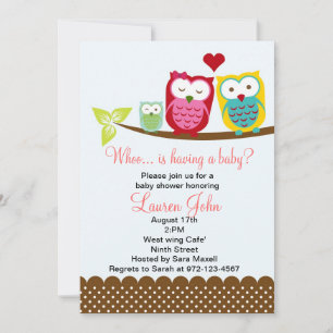 owl baby shower invitations boy baby shower