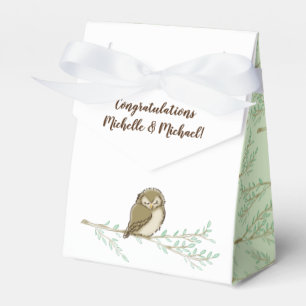 Owl Baby Shower Woodland Favour Box