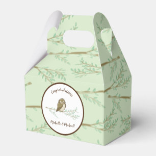 Owl Baby Shower Woodland Favour Box
