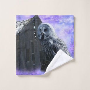 Owl Barn Shed Wash Cloth