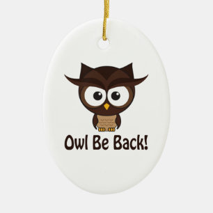 Owl Be Back Ceramic Tree Decoration