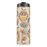 Owl Be Collection Travel Mug Thermal Tumbler