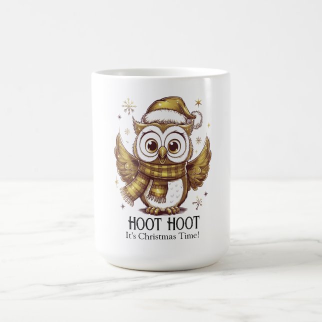 Owl Be Home for Christmas Coffee Mug (Center)