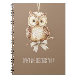 Owl Be Seeing You Bow Notebook