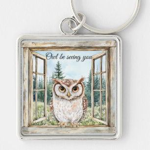 Owl Be Seeing You Key Ring