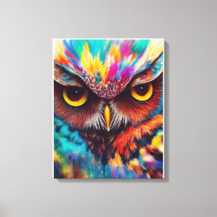 Owl Bird Animal Discovery Adventure Nature Planet Canvas Print