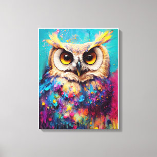 Owl Bird Animal Discovery Adventure Nature Planet  Canvas Print
