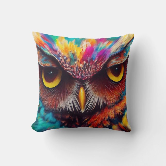 Owl Bird Animal Discovery Adventure Nature Planet  Cushion (Front)