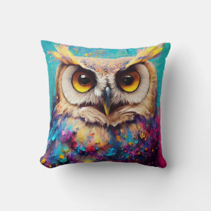Owl Bird Animal Discovery Adventure Nature Planet Cushion