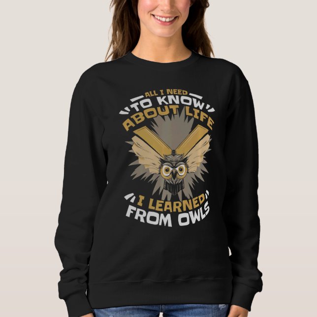Owl Bird Animal Owls   Sweatshirt (Front)