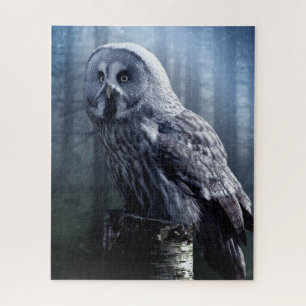 Owl Bird Animal Woodland Forest  Nature Jigsaw Puzzle