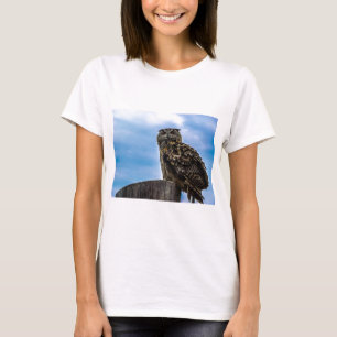 Owl Bird Feathers Animal Nature Destiny Peace Love T-Shirt