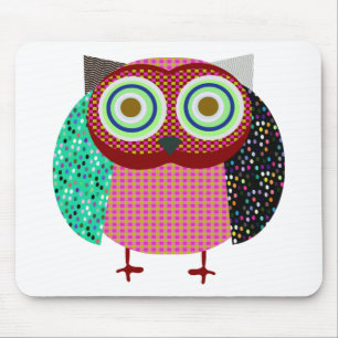 owl bird gufo mouse pad