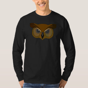Owl Bird Motif Animal Birds Of Prey Imprint  3 T-Shirt