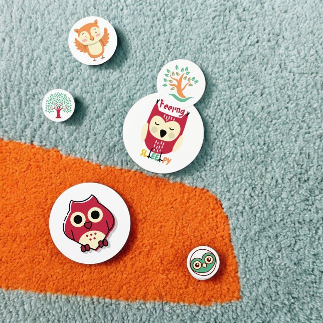 Owl Bird Table Confetti (Sleepy,big eye owl party confetti,kids birthday party,baby shower,graduation,night party, throw fun)