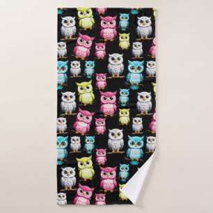 Owl Birds Cute Design Bath Towel