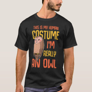 Owl Birds Ornithologist Biology Biologist Night Cu T-Shirt