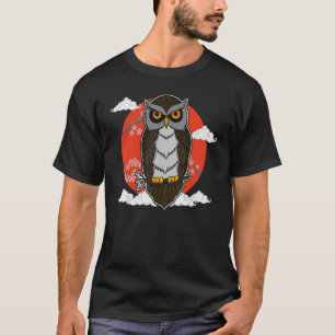 Owl Birds Ornithologist Biology Biologist Night Cu T-Shirt