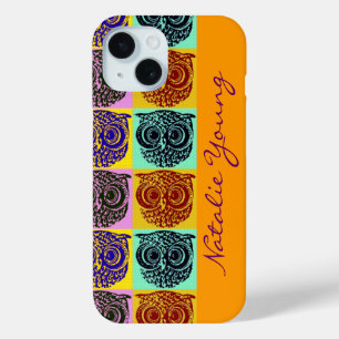 owl birds pattern / name iPhone 15 case