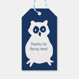 Owl Birthday Party Gift Tags