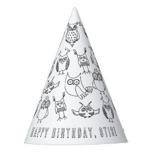 Owl Birthday Party Hat