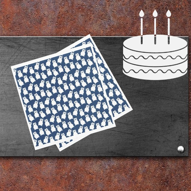 Owl Birthday Party Napkin (Creator Uploaded)
