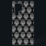 Owl (black) - Samsung Case<br><div class="desc">Owl digital drawing. 2020.</div>