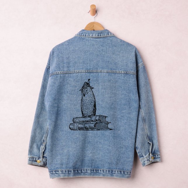 Owl Books Knowledge  Denim Jacket (Hangar)