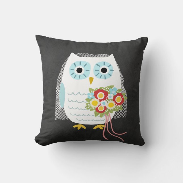 Owl Bride Cushion (Front)