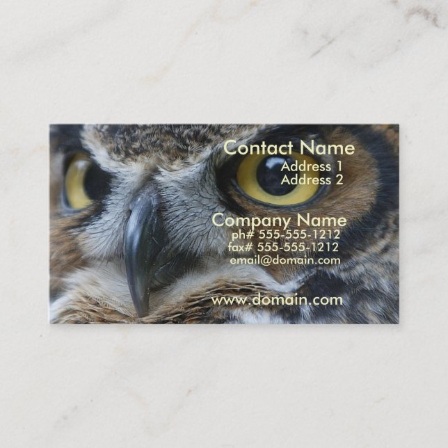 Owl Business Card (Front)