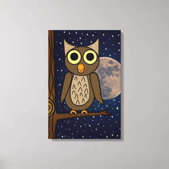 owl canvas print (Front)