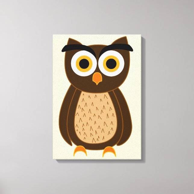 owl canvas print (Front)