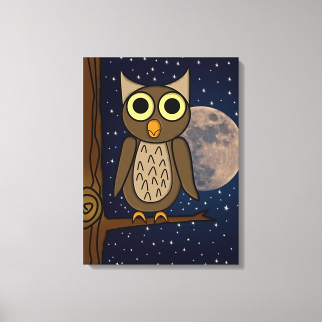 owl   canvas print (Front)