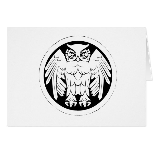 Owl Card (Front Horizontal)