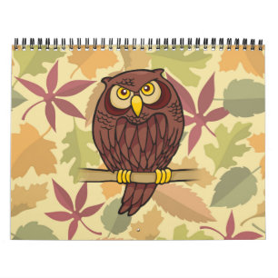 Owl Cartoon Calendar