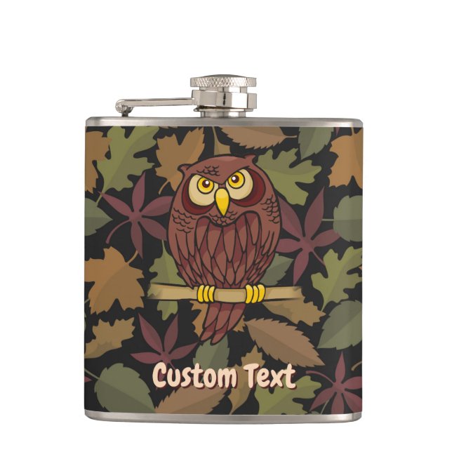 Owl Cartoon Flask (Front)