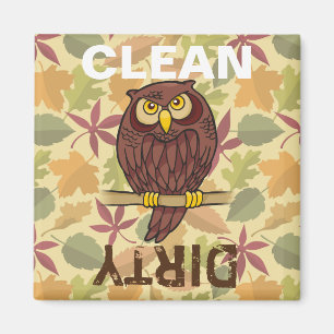 Owl Cartoon Magnet