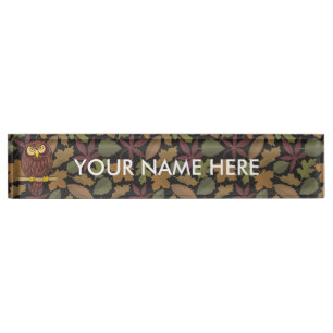 Owl Cartoon Nameplate