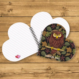 Owl Cartoon Notebook