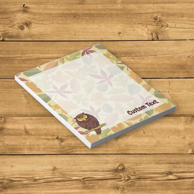 Owl Cartoon Notepad (Creator Uploaded)