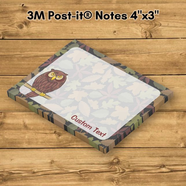 Owl Cartoon Post-it Notes (Creator Uploaded)