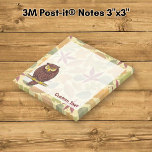 Owl Cartoon Post-it Notes