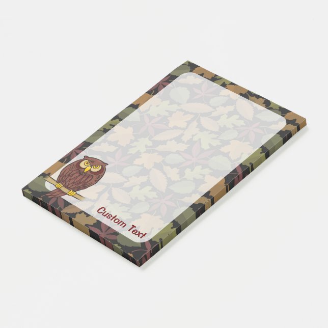 Owl Cartoon Post-it Notes (Angled)