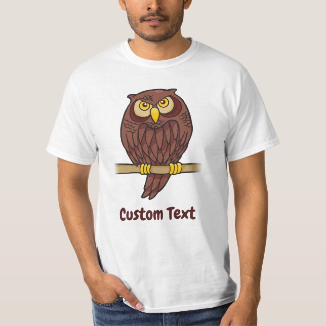 Owl Cartoon T-Shirt (Front)