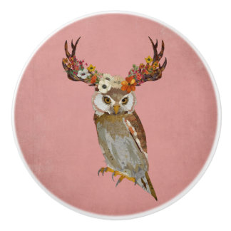OWL CERAMIC KNOB