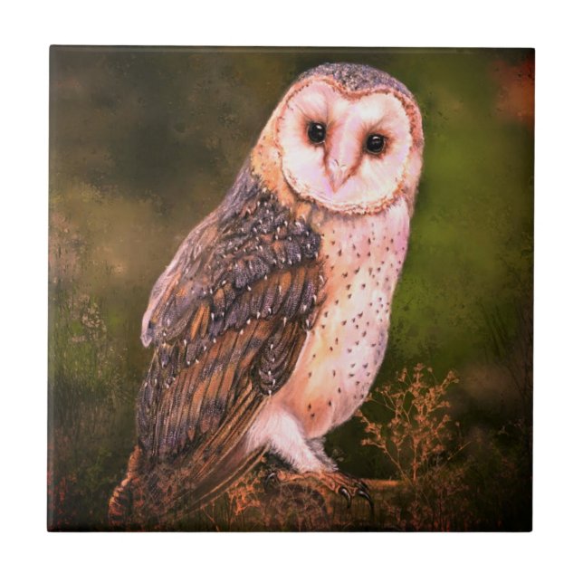 Owl Ceramic Tile (Front)
