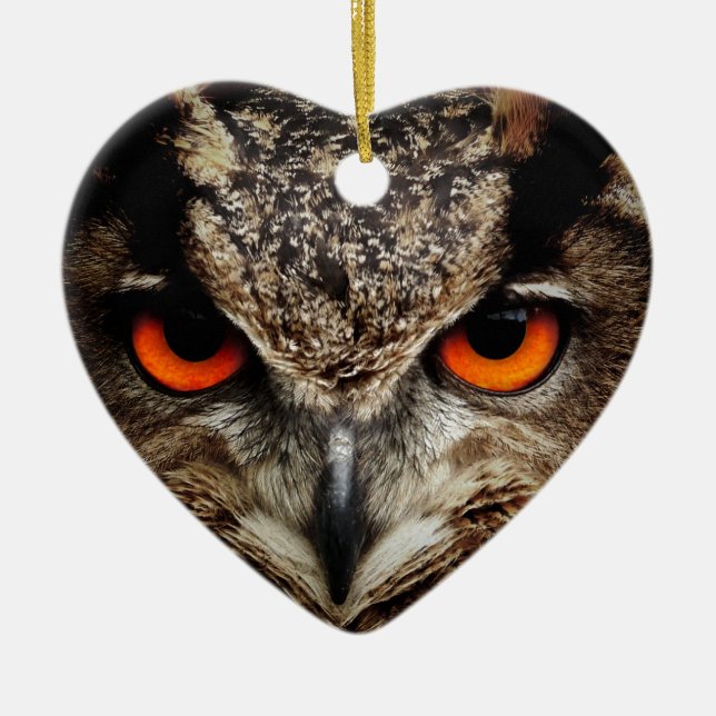 Owl Ceramic Tree Decoration (Front)