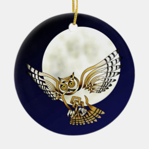 Owl Ceramic Tree Decoration