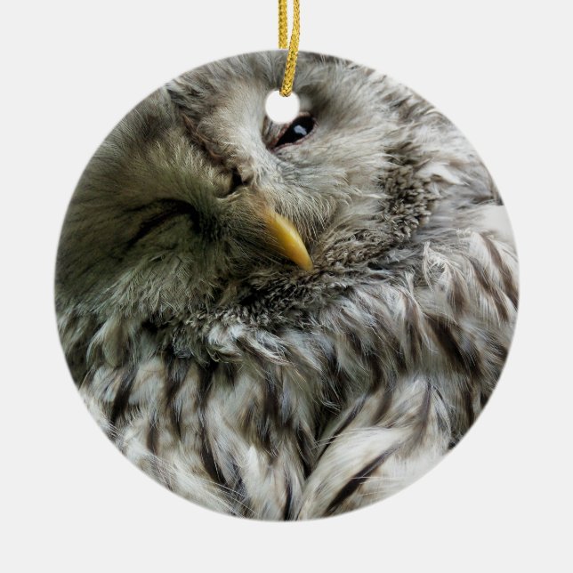 OWL CERAMIC TREE DECORATION (Front)